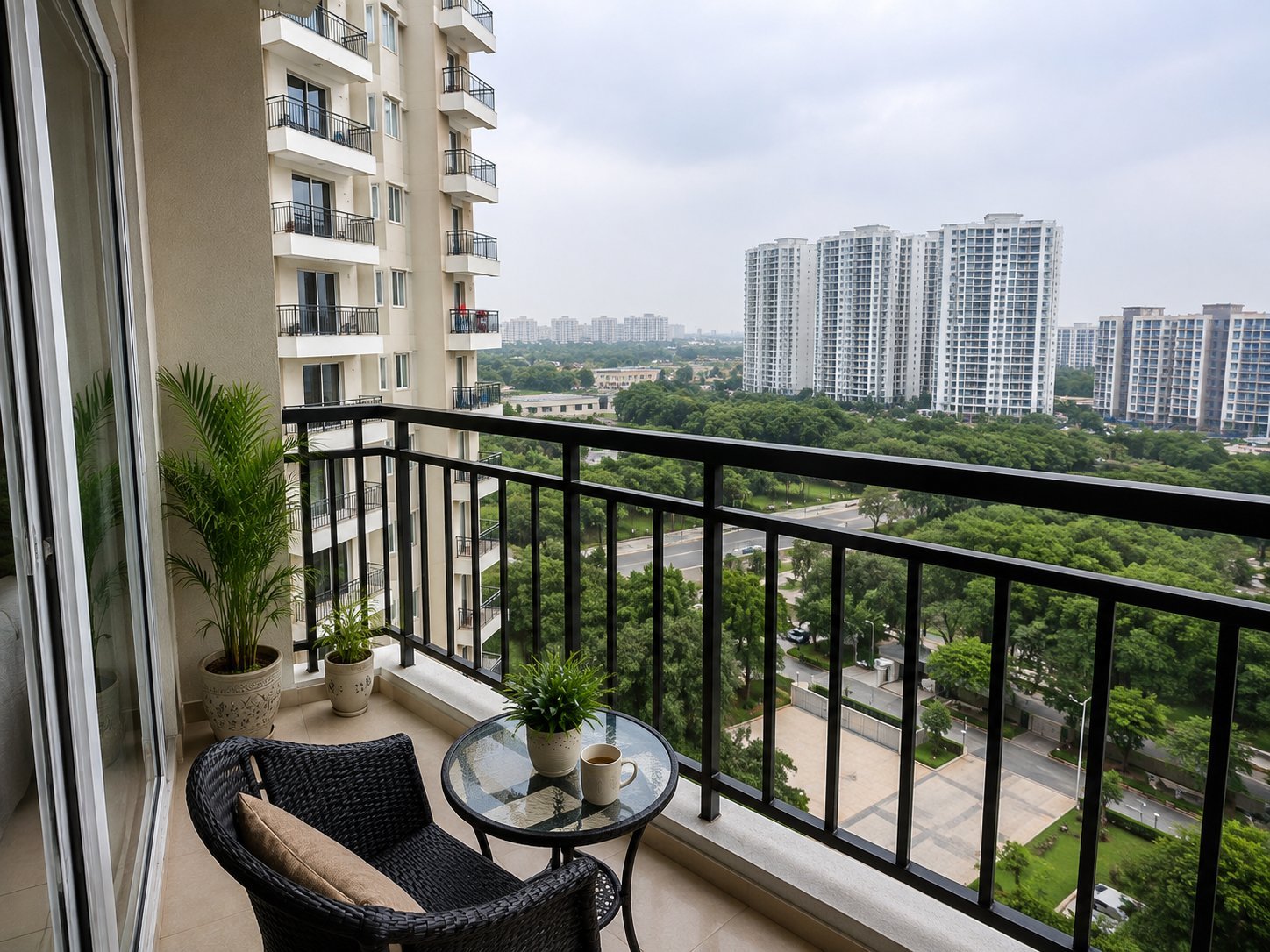2 BHK बालकनी - Akaay Buildtech